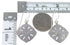 Multicolor Southwest Authentic Sterling Silver Hook Dangle Earrings QX76661